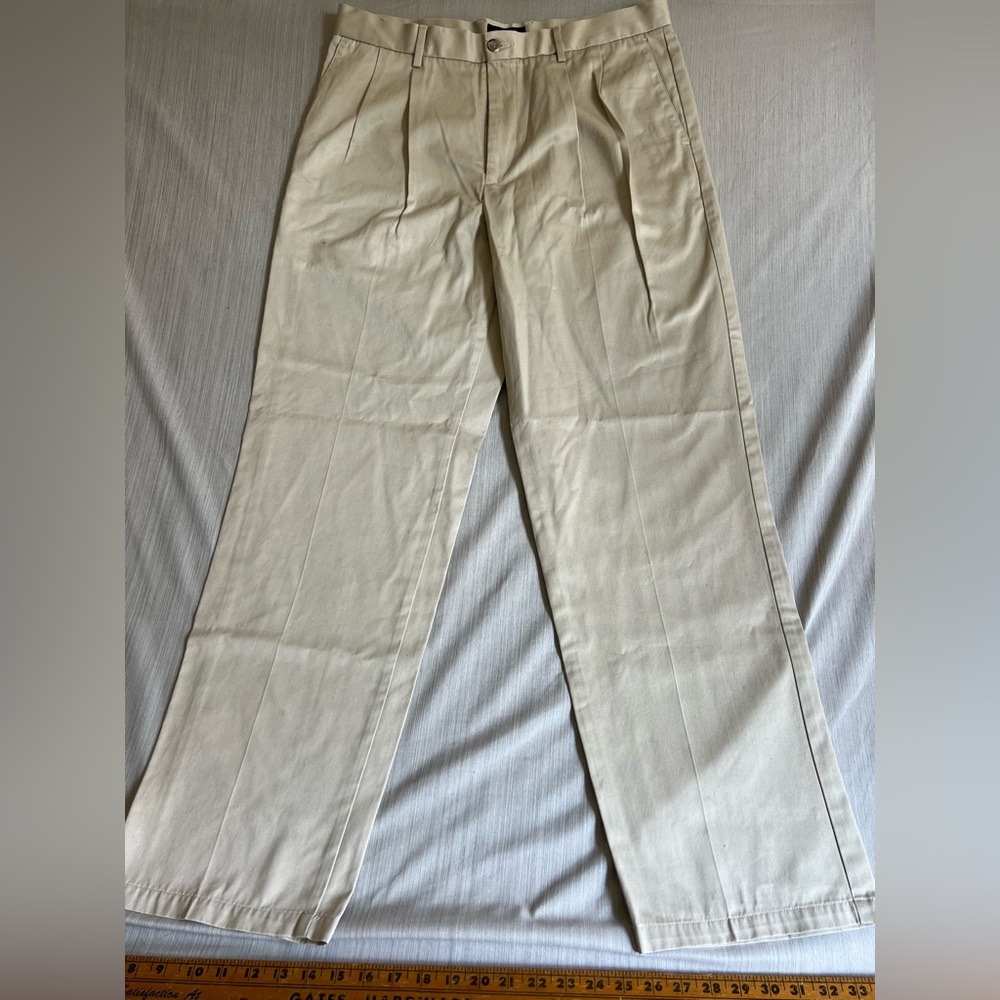 Dockers Tan Chinos Lightweight Cotton Straight-Leg 36/34